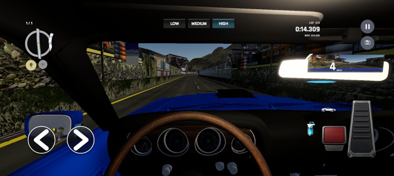 Cockpit view while driving in Yarqix